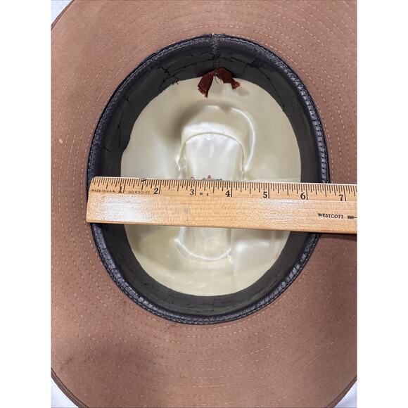 Vintage Stetson Canadian Suede Western Cowboy Hat W/Feather JBS Pin 7 1/2 main image 11